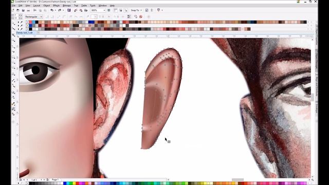 Red Tint Dandy Speed Drawing for CorelDRAW International Design Contest 2015 смотреть онлайн