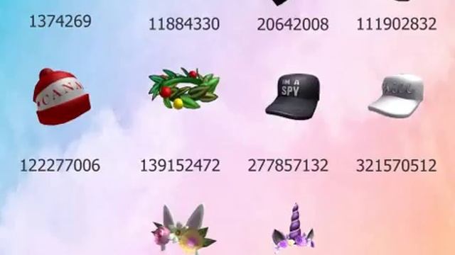 Roblox hat codes смотреть онлайн