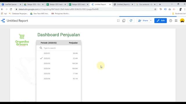 Tutorial Membuat Dashboard Excel Menggunakan Google Data Studio смотреть онлайн