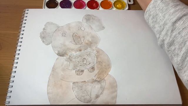 РИСУНОК КО ДНЮ МАМЫ?| РИСОВАНИЕ ДЛЯ ДЕТЕЙ| ЛЕГКИЕ РИСУНКИ