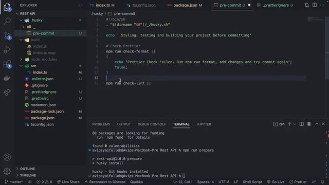 Rest API : 4.Setup Pre-Commit Husky смотреть онлайн