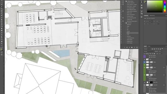 How to Render Architecture Floor Plans in 10 Minutes Using Photoshop! смотреть онлайн