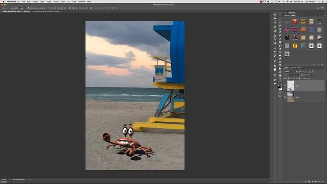 Combining a DAZ Studio Render and a background image in Photoshop смотреть онлайн