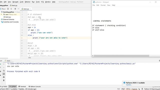 python tutorial in tamil | control statement if , ifelse statement in python смотреть онлайн
