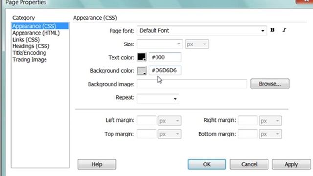 Текст - начальные настройки web-страницы смотреть онлайн