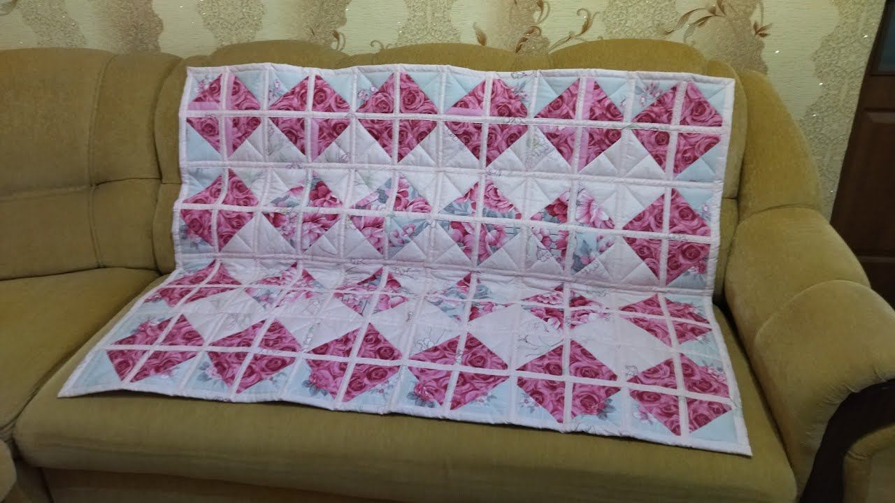 Шьем двустороннее лоскутное одеяло смотреть онлайн