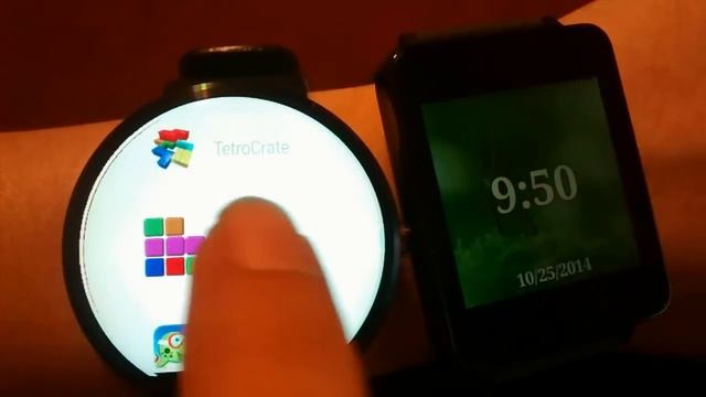 Android Wear Apps - Game Demo On Moto 360 & G Watch смотреть онлайн
