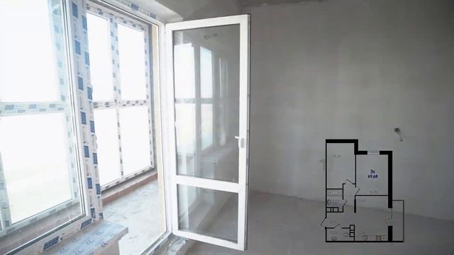 ЖК "Белые Росы" - 3 комн. квартира 69,68 м2 смотреть онлайн