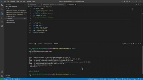 Fix Node Error | node:internal/modules/cjs/loader:1078throw err;^ Error: Cannot find module