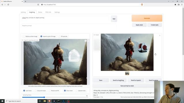 Inpainting in Stable diffusion for beginners. смотреть онлайн