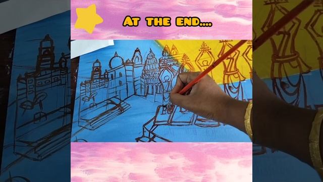 HOW TO DRAW KASI GANGA AARATHI PIC II ON CANVAS II ACRYLIC PAINTING(WAIT TO SEE THE FINAL PICTURE). смотреть онлайн