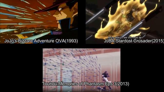 Touhou X JoJo - DIO and Sakuya Throwing Knives Comparison смотреть онлайн