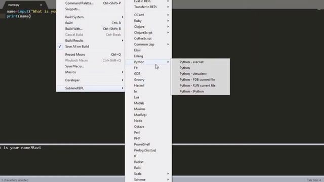 How to add input in sublime text3 and keyboard shortcut ? смотреть онлайн