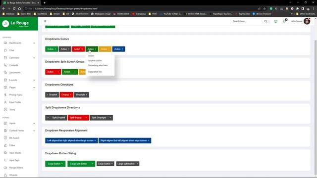 Le Rouge - Responsive Admin Dashboard Template смотреть онлайн