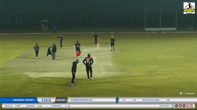 Konark Riders Cricket Club Vs UNIVERSAL CRICKET CLUB PRIDE CUP2023 Sds Cricket on SDS Cricket Groun смотреть онлайн