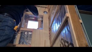 Монтаж вагонки в парилке. БАНЯ 25м2.