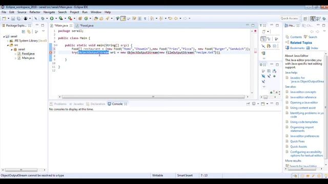 Serialization in java programming смотреть онлайн