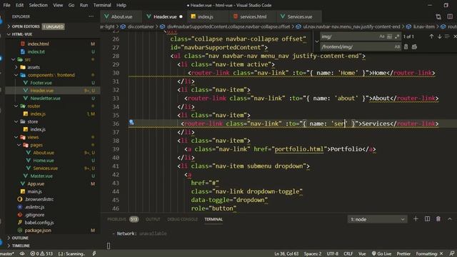 #23 html template convert into vue app part-4 | Services Page Setup смотреть онлайн