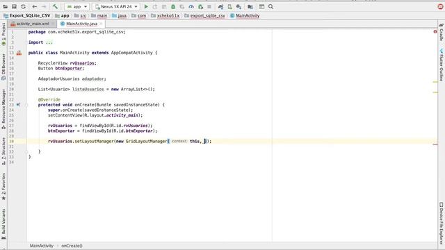 Exportar registros SQLite a archivo CSV en Android Studio смотреть онлайн