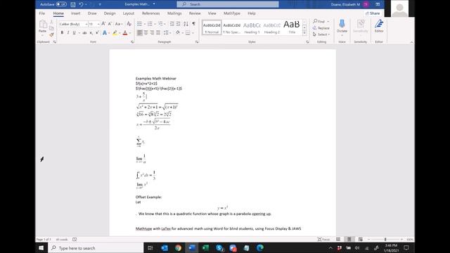 Math for all ages with MathType, Word editor, LaTex-Webinar Jan 18th смотреть онлайн
