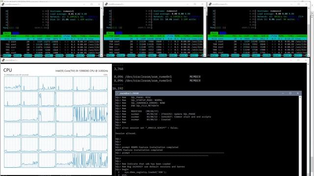 NVMeoF software defined storage and Oracle RAC -- create database in progress смотреть онлайн