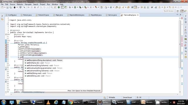 Spring Ldap using LdapRepository смотреть онлайн