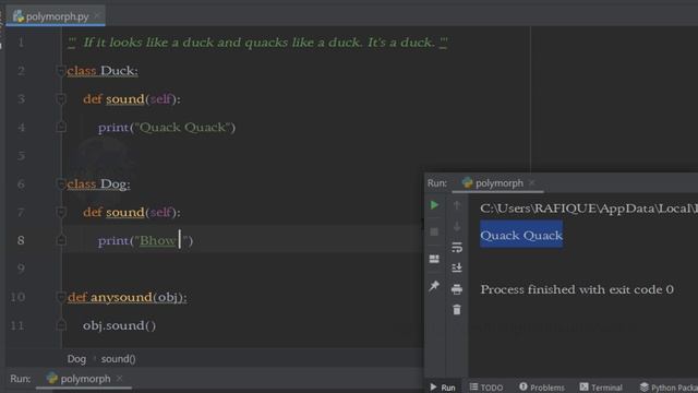 Python Tutorials For Beginners in Telugu - Tutorial 27 - Polymorphism - Duck Typing смотреть онлайн
