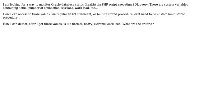 Databases: Oracle monitoring db status смотреть онлайн