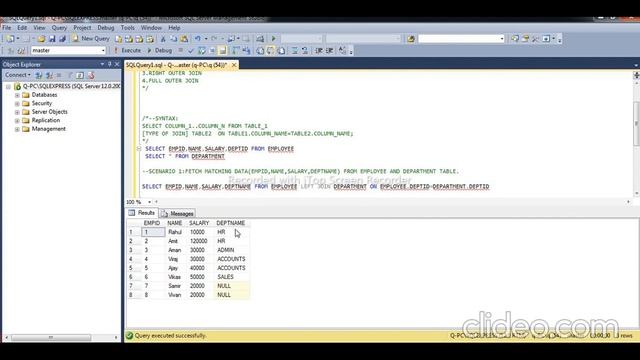 SQL join and It's Types смотреть онлайн