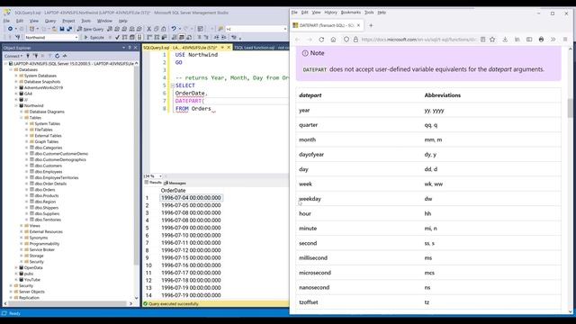 How To Extract YEAR, MONTH, DAY From A Date Column In MS SQL Server смотреть онлайн