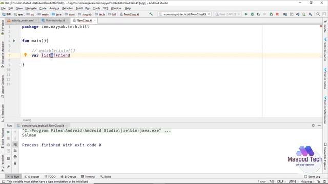 listOf and mutable Function in Kotlin | Kotlin Programming Tutorial in Urdu смотреть онлайн