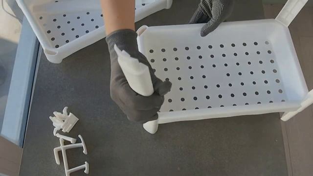 Пластиковый стеллаж для хранения. смотреть онлайн