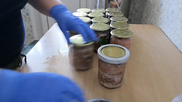 Тушёнка с крышками СКО в автоклаве смотреть онлайн