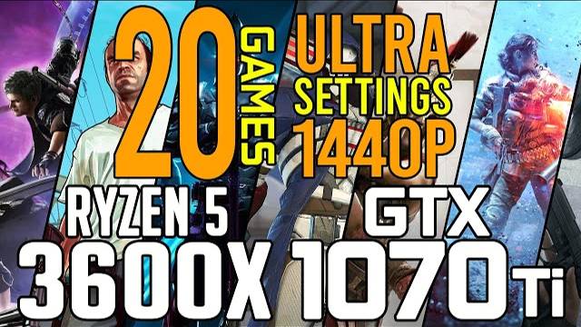 Ryzen 5 3600x + GTX 1070Ti In 20 Games Ultra 1440p Benchmarks!