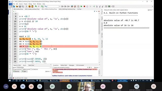 Python (04): while statement, using and defining functions (CS104 ME202 2021-03-23) смотреть онлайн
