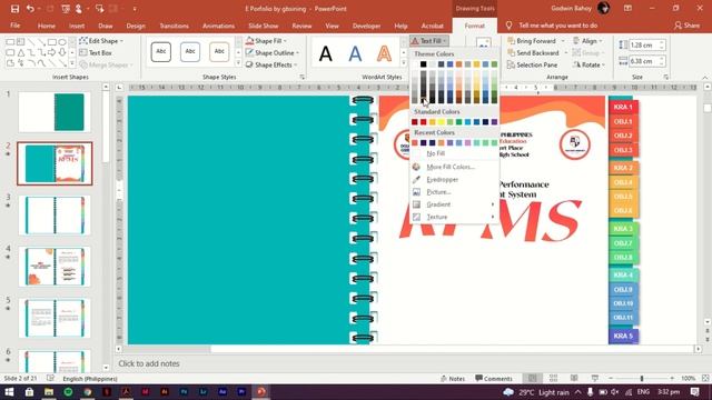 FREE Editable RPMS E-Portfolio Template in PowerPoint смотреть онлайн