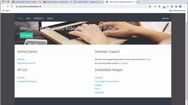 9 - Developing a Video Portal With Blazor - Checking the Video Indexer API Documentation смотреть онлайн