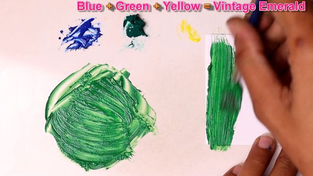 Blue Green And Yellow - Mixing Blue Green And Yellow Make What Color - Color Mixing Paint смотреть онлайн