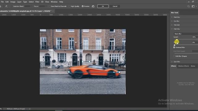 How to make speed car , by use path blur Effect ON PHOTOSHOP CC 2020 /tutorials смотреть онлайн