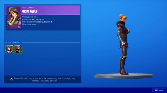 Grim Fable skin set - Fortnite Item Shop (2019-10-03) смотреть онлайн