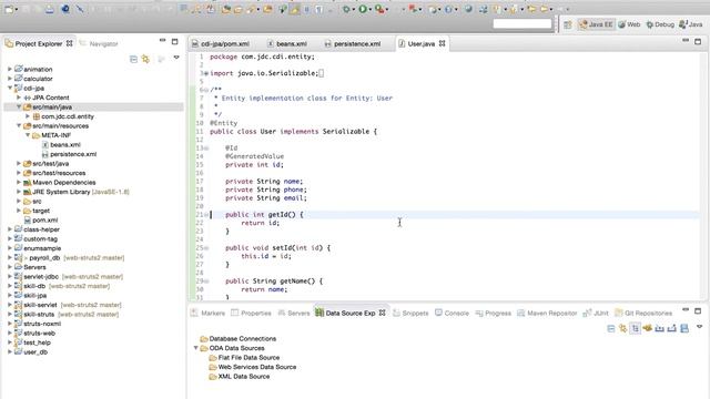 CDI-JPA Java SE Project using Maven смотреть онлайн