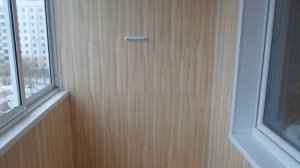 Отделка балкона ламинированными пвх панелями!