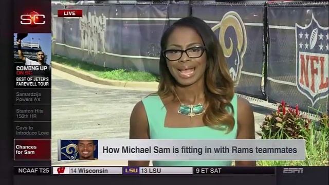 ESPN reports on Michael Sam's showering habits in Rams camp смотреть онлайн