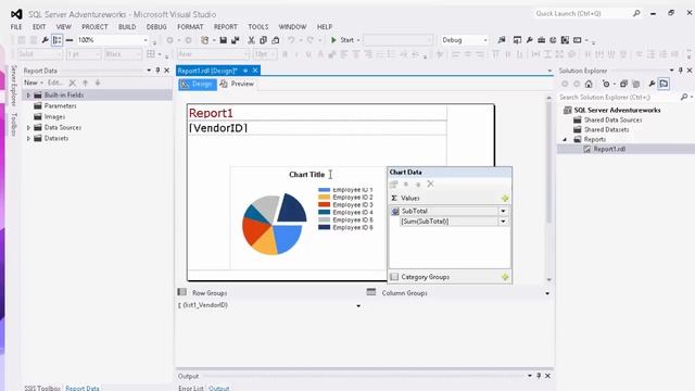 Creating a Chart in Microsoft SSRS (SQL Server Reporting Services) смотреть онлайн