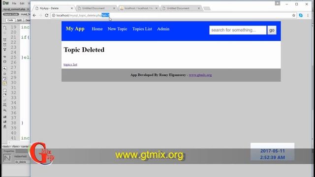 دورة تصميم و تطوير مواقع الإنترنت php & MySql - د 15 - حذف المواضيع - مشروع تطبيق المقالات смотреть онлайн