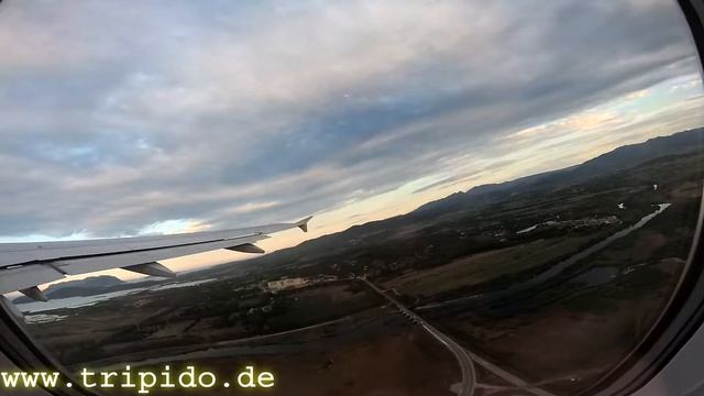 Starting Olbia Airport - Lufthansa Airbus A320 - Full HD смотреть онлайн