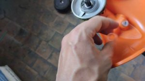 установка лезвия на Stihl