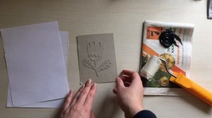 Гравюра на картоне. Поэтапно.