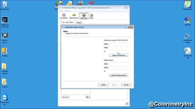 Matrix Calibration using Colorimeter Utility Wizard смотреть онлайн