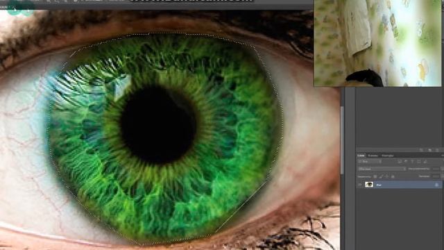 ^Как изменить цвет глаз в программе Photoshop^ смотреть онлайн